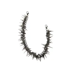 Spikez Silver Wallet Chain