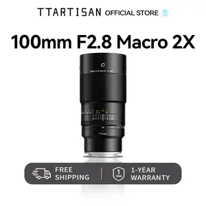 TTArtisan 100mm F2.8 2X Macro Lens for Sony E Mount Full Frame Manual Focus Camera Lens for Close-Up Photography Insects Flowers food Jewelry Product Photography