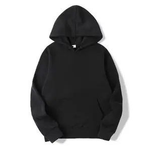 Plain Pullover Fleece Hoodies Unisex Wholesale Hooded Sweatshirt Men Cheap Sublimation Black Hoodie For Men Sudaderas De Hombre