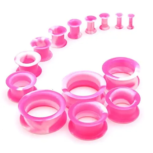 White with Pink Color