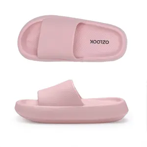 Cloud Slides for Women & Men, Ultra Soft Thick Sole Slippers, Non-Slip EVA House Slippers for Indoor & Outdoor, Shower, Bathroom, Beach