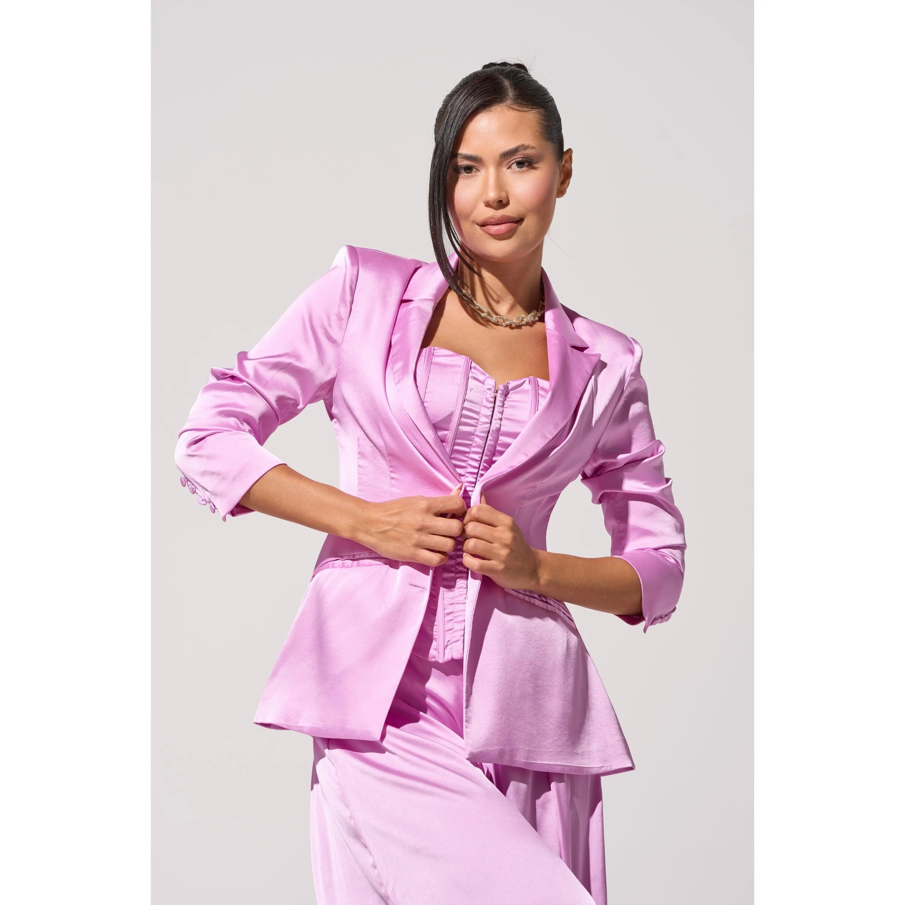 IN FULL BLOOM LIGHT PURPLE BLAZER IN FULL BLOOM LIGHT PURPLE BLAZER