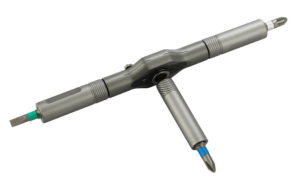 24 in 1 DIY Screwdriver Set, Switchable Shape Magnetic Screwdriver, Compact & Portable Ratchet Screwdriver Kit, Home Repair Tool Box for Daily Maintenance