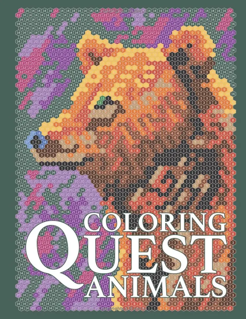 Coloring Quest: ANIMALS (Color Quest Color By Number) - TikTok Shop