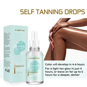 Lanthome 30ml Self-Tanning Drops for Natural Looking Tan Sunless Tanning Lotion for Body Skin Care Radiant Cosmetic No Streaks Long Lasting Up to 1 Week