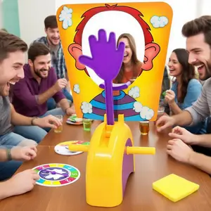 Creamy Face Slap Machine Party Game, Hilarious Birthday Party Activity, Simple Board Game, Vibrant Colors, Perfect Family Entertainment Gift