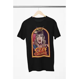 [Sale Up To 50%] Ozzy Osbourne T-Shirt, Mens Unisex Graphic T-Shirt, Unisex Reprint Cotton Graphic Shirts, Trending USA Tee