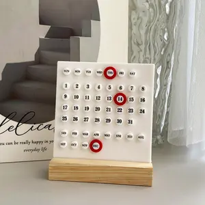 Creative Mini DIY Desktop Calendar, Office Desk Decoration, Holiday Decorative Calendar, Small Size Daily Planner Organizer, Weekly Planner