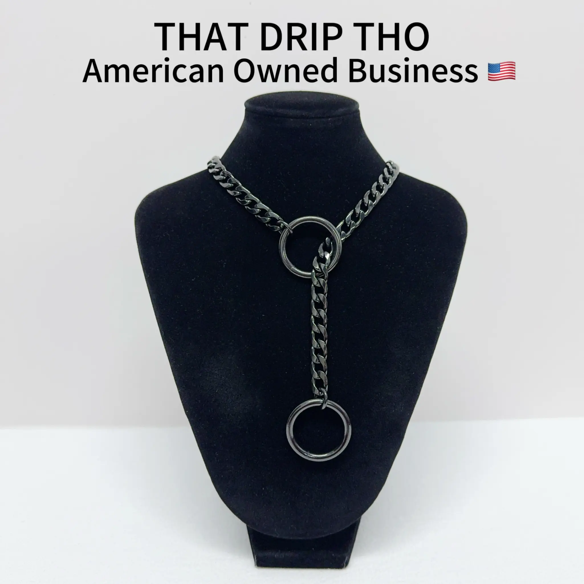 ThatDripTho Double Purple O-Ring Rainbow Chain Slip Chain Choker Necklace - Durable Adjustable Choker for Couples, GF, BF, Unisex, Brat,  Multi-Functional Accessory for Daily Wear