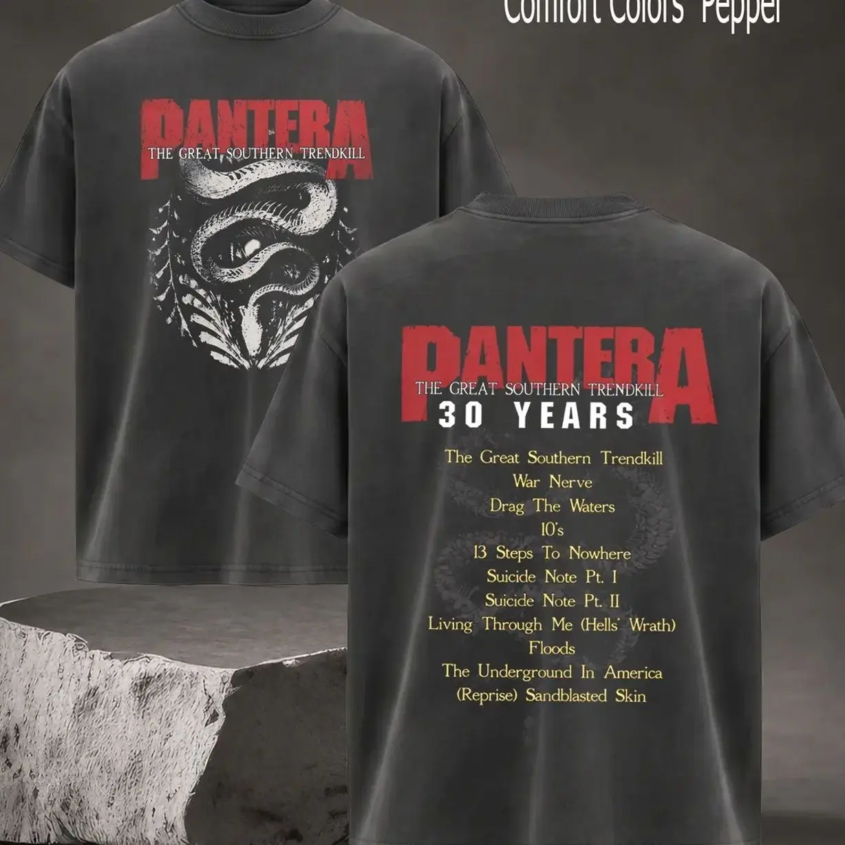 Retro Pantera The Great Southern Trendkill Concert Tee , rock tour t-shirt, alternative band merch, trending t-shirt, 90s graphic tee, grunge aesthetic shirt, classic rock merch Menswear XN6