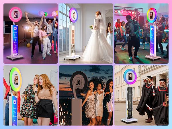 MWE Instant Photo Booth for iPad – App Control, Portable Booth Machine with Universal iPad Compatibility – Great for Wedding & Party Rentals