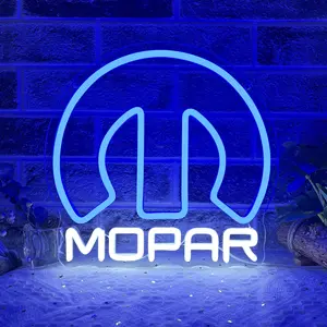 Mopar Car Neon Signs for Wall Decor,Dimmable Garage Neon Light,Usb Powered Car Signs for Kids Bedroom Boys Room Playroom Man Cave Bar Birthday Gifts