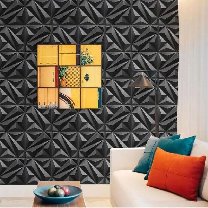 Aadesh 3D Wall Panel (Includes Roll of Mounting Tape), Interior Wall Decor, Geometric Texture Pattern for Living Room, Lobby, Bedroom, Hotel, Office, Game Room, TV Backdrop, 11.8 x 11.8 inches (Approx. 30 x 30 cm), White/Black/Pink/Gray Aadesh 3D Wall Panel (Includes Roll of Mounting Tape), Interior Wall Decor, Geometric Texture Pattern for Living Room, Lobby, Bedroom, Hotel, Office, Game Room, TV Backdrop, 11.8 x 11.8 inches (Approx. 30 x 30 cm), White/Black/Pink/Gray