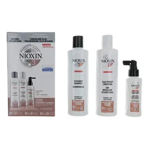 Nioxin 3D Care System Kit 3 by Nioxin, For Colored Hair Light Thinning, Balanced Moisture