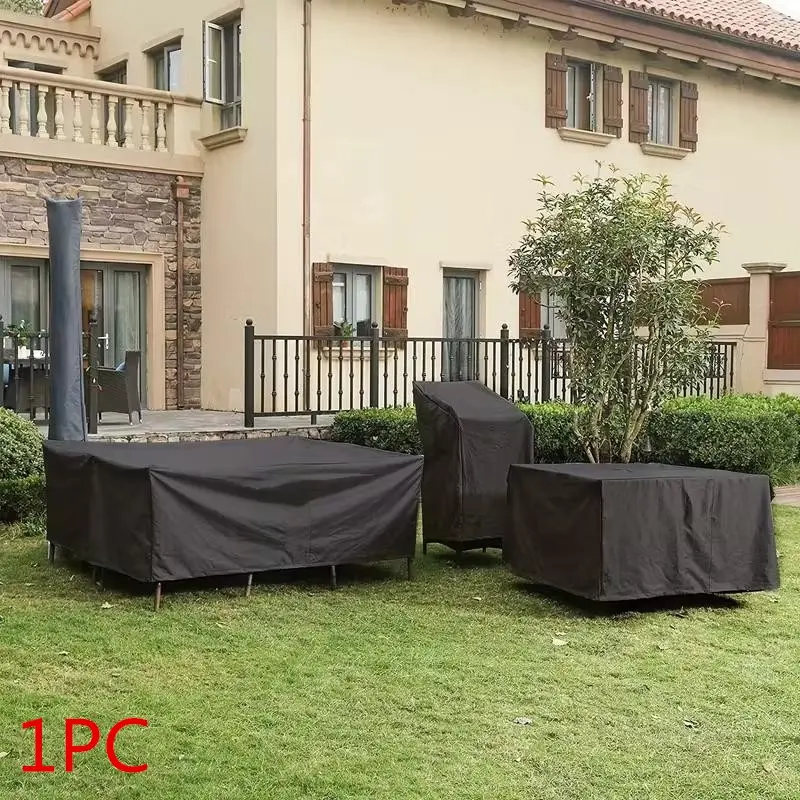 Outdoor Patio Furniture Cover Set, Weather Waterproof UV Protection Snowproof Large Detachable Sectional Sofa Table Chair Covers, Easy