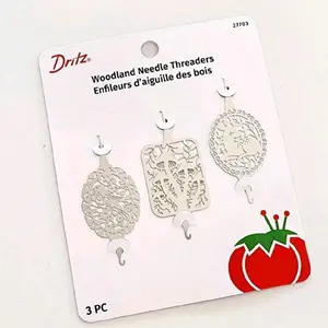 Dritz Needle Threader Set of 3 for Embroidery Cross Stitch Needlework and Sewing  Lightweight Easy to Use