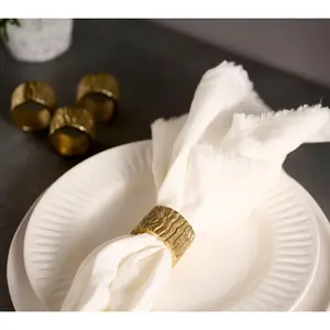 Mrs. H by Dee Hilfiger Set of 4 Faux Bois Napkin Rings