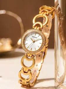 Women's Quartz Watch, Alloy Case, Analog Display, All-Season Wear, Ideal Gift for Her, Casual Style, Perfect for Commuting & Dates