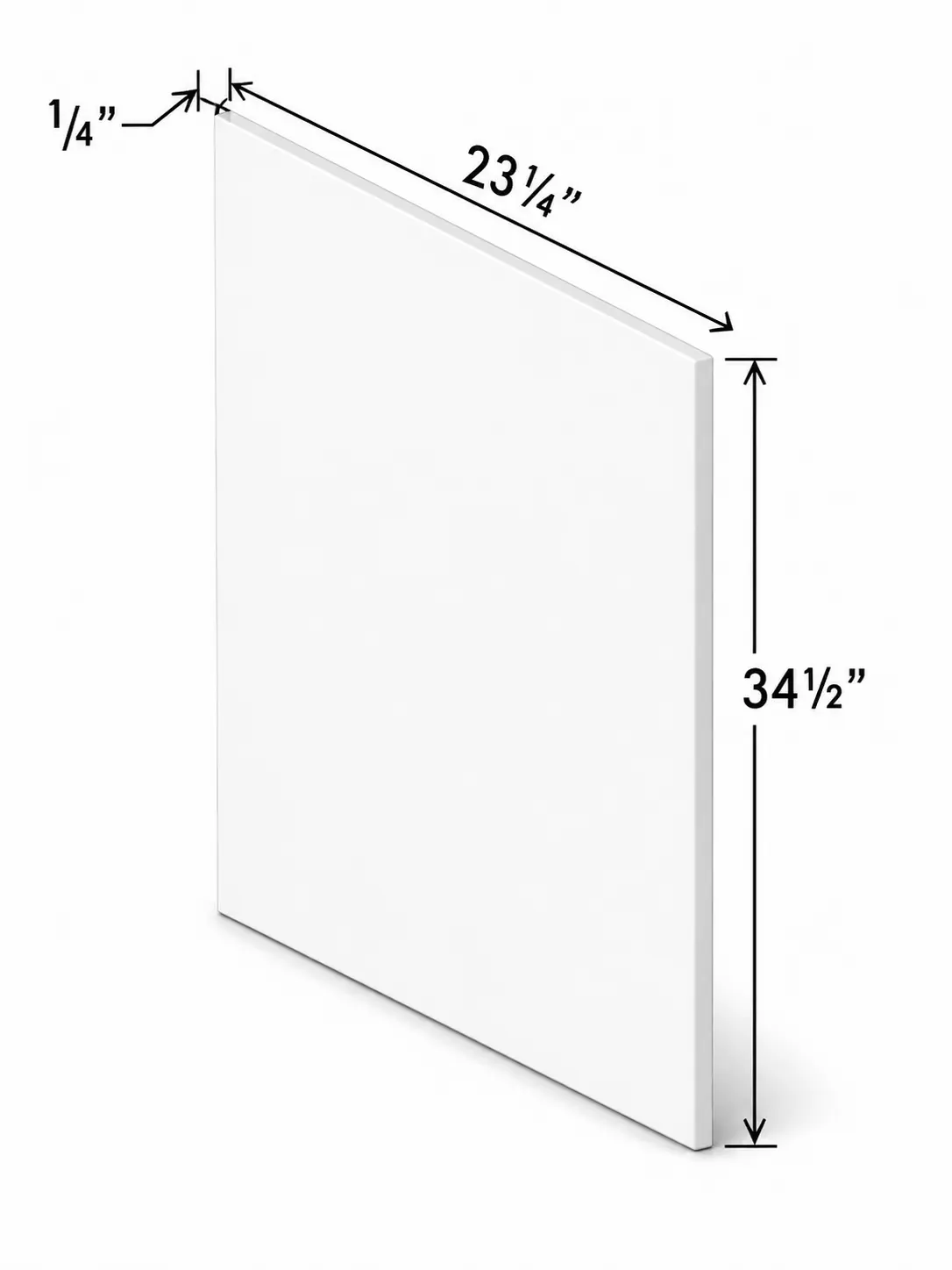 BSV | Base Skin Veneer Panel | 23 1/4"W x 34 1/2"H x 1/4"D | Launch Cabinet Collection