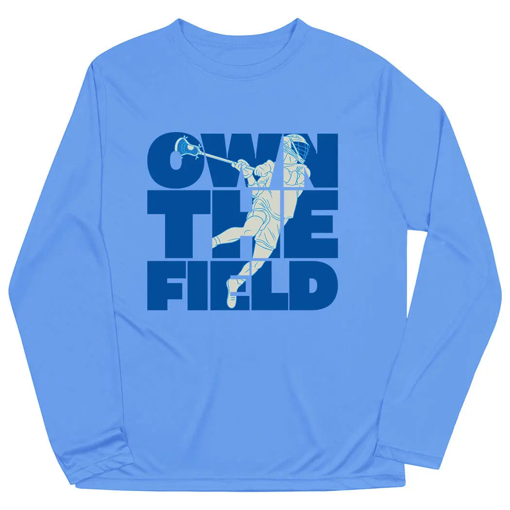 Guys Lacrosse Long Sleeve Performance Tee - Own The Field