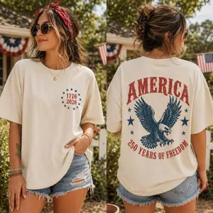 Comfort Colors America Eagle Shirt, 250th Anniversary Tee, Patriotic Western Shirt, 250 Years of Freedom T-Shirt, Fourth of July Shirt