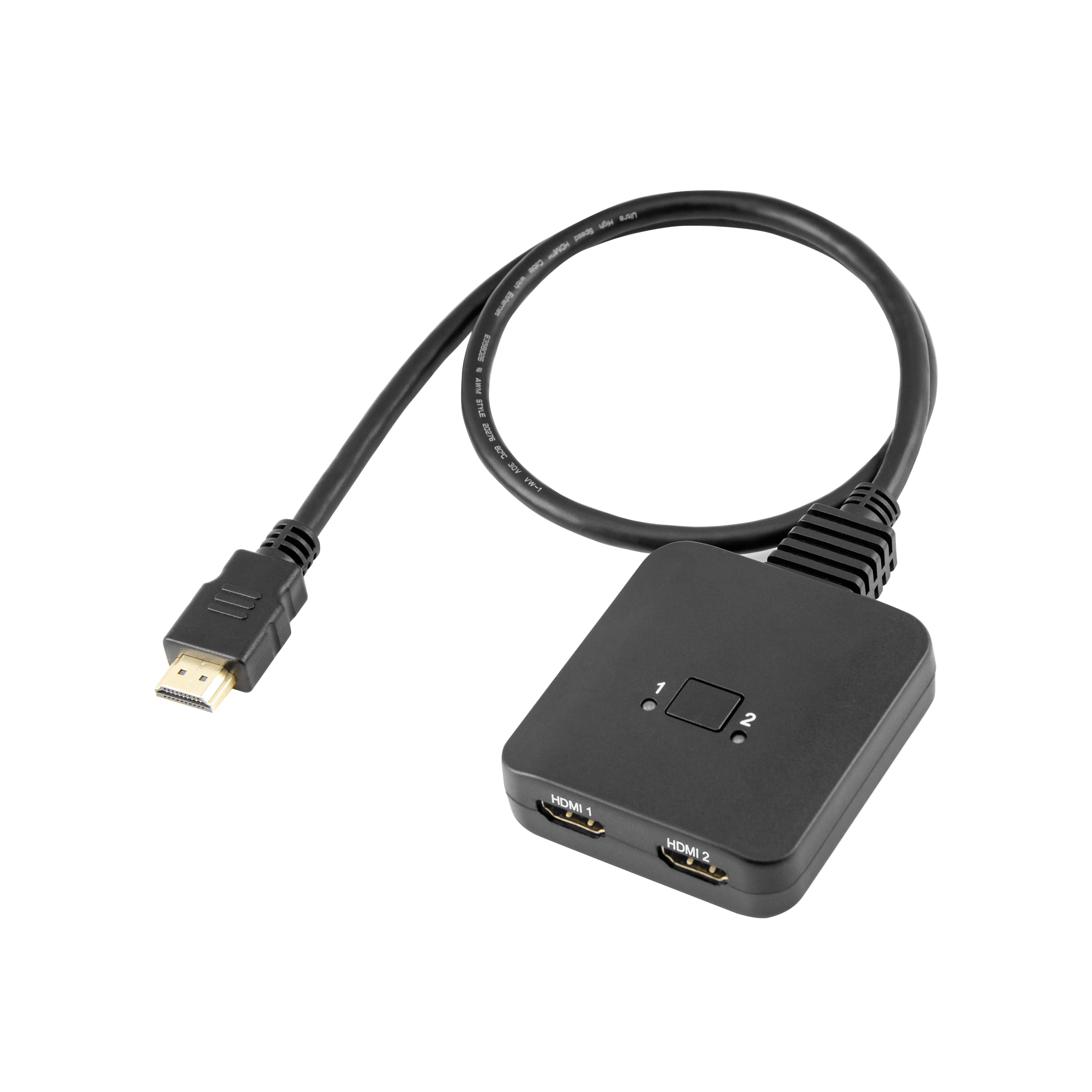 HDMI 2.1 Bi-Directional Switch, 2-in-1 Out/1-in-2 Out, 8K@60Hz 4K@120Hz 48Gbps Switcher with 1-Button Toggle, HDR Dolby Vision, for PS5, Xbox, Laptop, Monitor, Projector