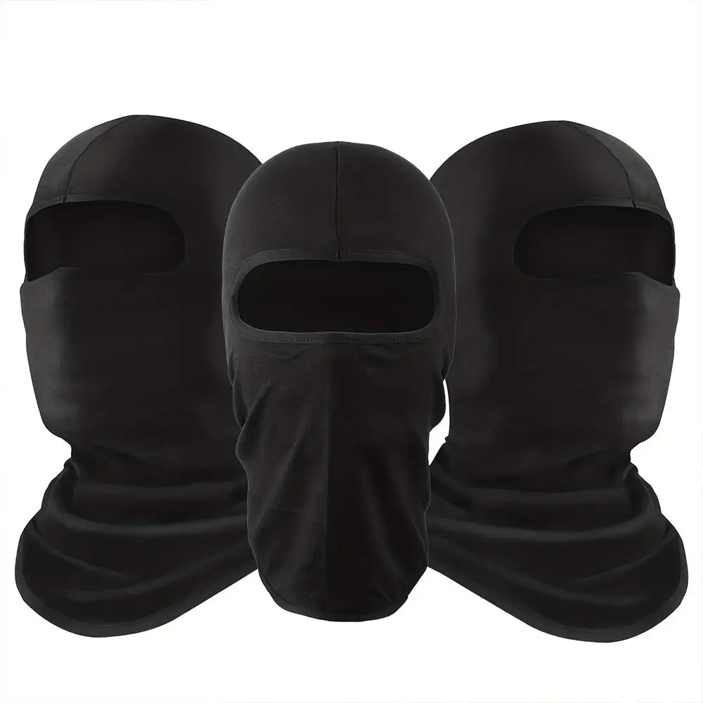 Balaclava Face Mask, 3 Counts Breathable Full Face Sun Protection Cycling Face Mask, Multifunctional Sweat-absorbent Sports Headband, Ski Masks, Ski M