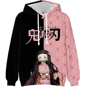Demon Slayer Anime Hoodie Men Women Graphics Print Sweatshirts Fashion Harajuku Sportswear Pullovers Japanese Hip Hop Hoodie
