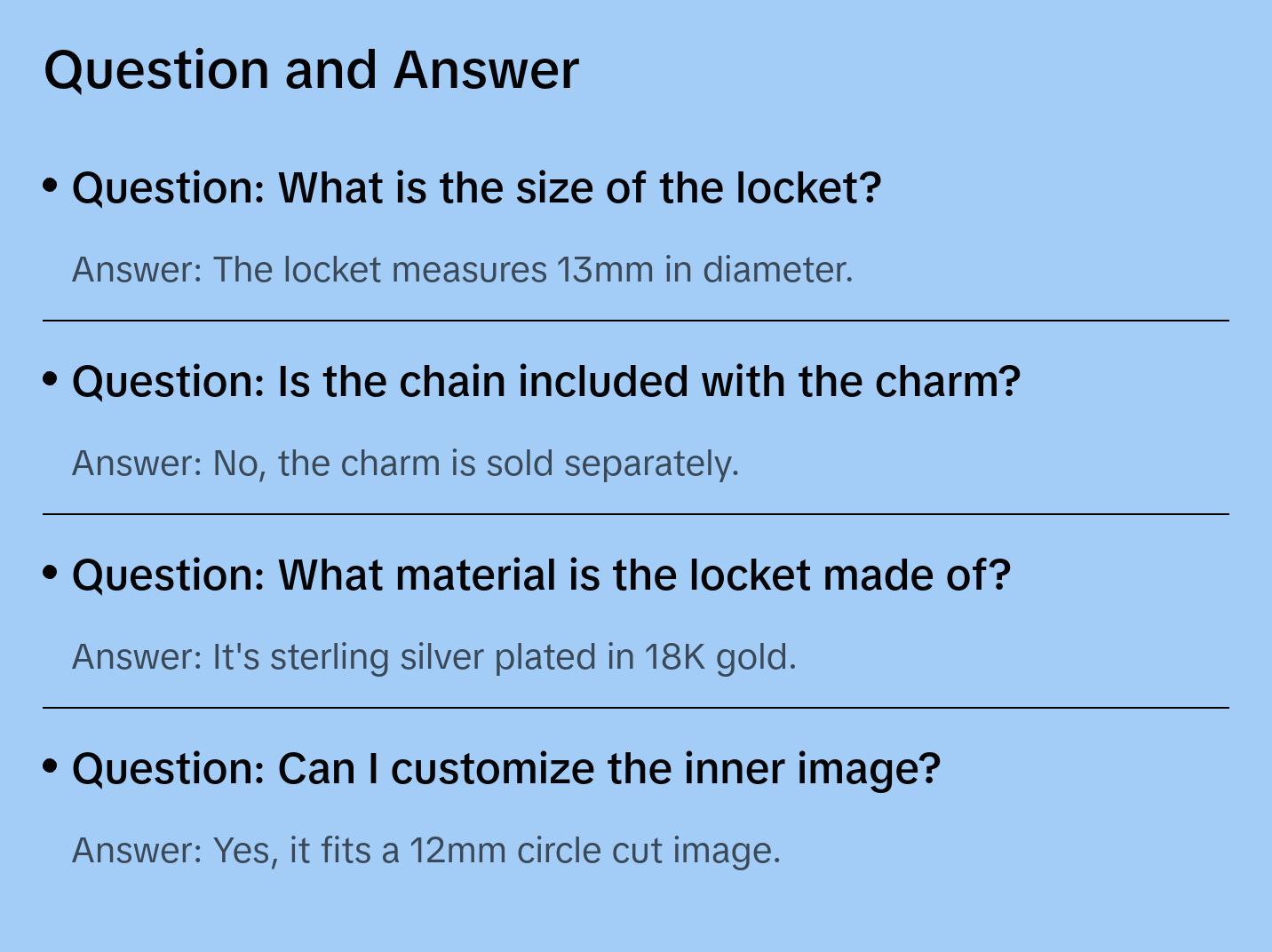 Round Enamel Locket Charm