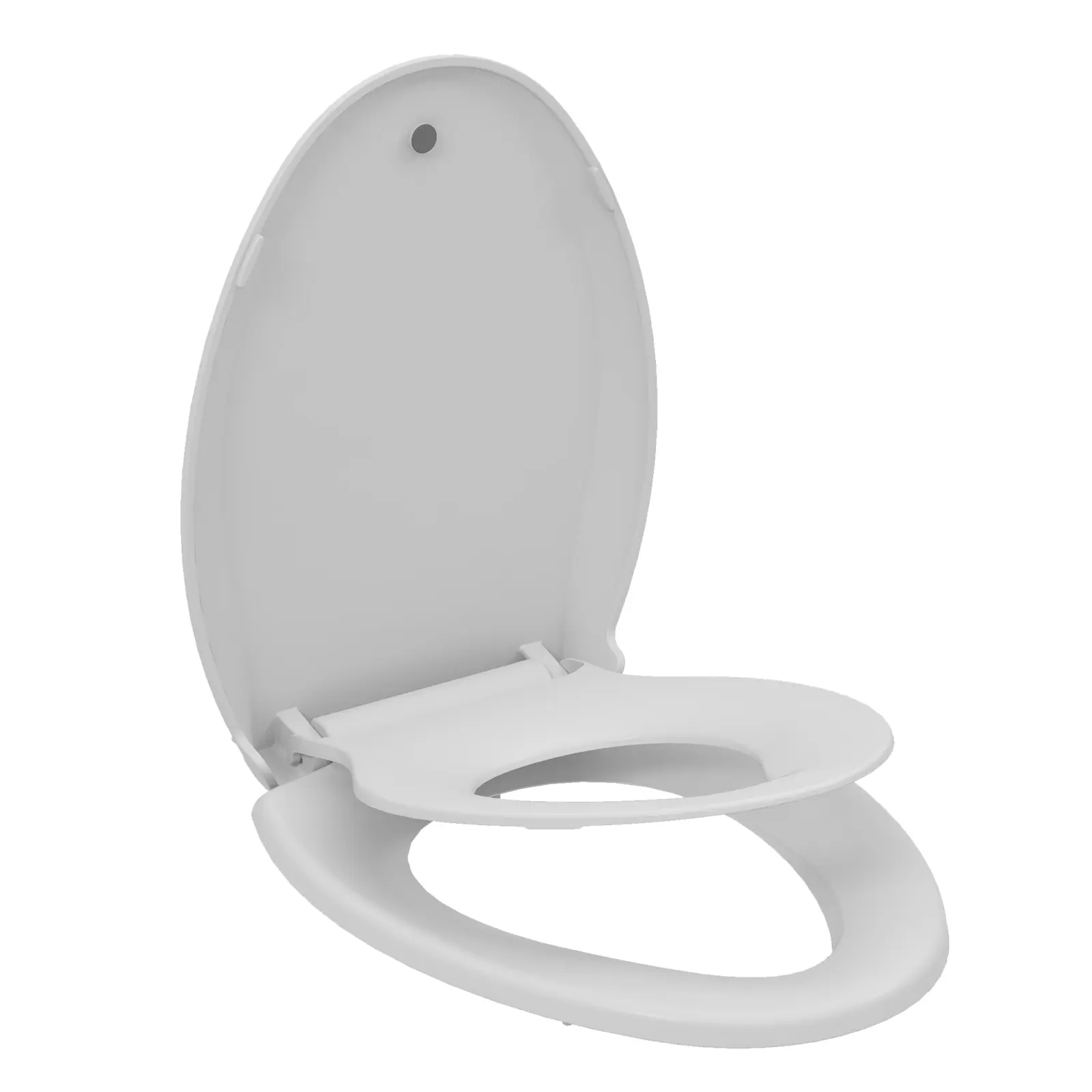 Toilet Seat with Built-In Potty Training Seat, 17''/19'' Toilet Seat with Toddler Seat Built In, Magnetic Kids Toilet Seat, Slow Close, Never Loosen, Fits Both Adult and Child (1pack/2pack)