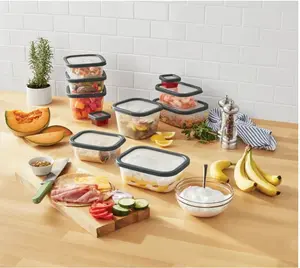 Gray Plastic To-Go Containers – Microwave & Dishwasher Safe (20-Pack)