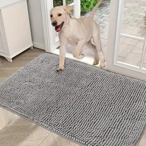 Quick-Drying Absorbent Non-Slip Dog Door Mats for Mud Feet - Washable Microfiber Inlet Mats, Vacuuming and Moisturizing Indoor Floor Mats for Pet Owners, Indoor Dog Mats | Functional Pet Accessories | Durable Home Mats