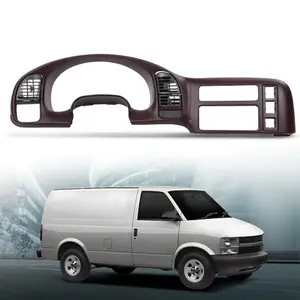 Fit For 95-05 Chevy Astro GMC Safari Cluster Bezel Dash Radio Trim Panel Red