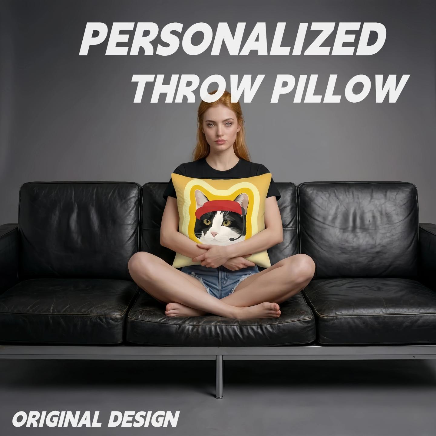 Custom Shaped Pet Pillow | Upload Your Pet Picture