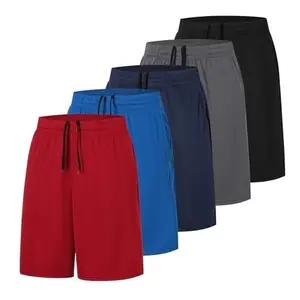 Men's Drawstring Waist Shorts Casual Comfy Breathable Pocket Straight Shorts Basketball Attire Fast Drying Men's Bottoms for Daily Outdoor Wear Soccer Activewear