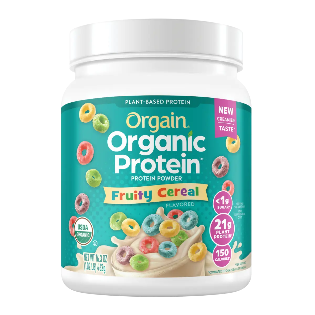 Organic Protein™ Plant Based Protein Powder - Fruity Cereal Organic Protein™ Plant Based Protein Powder - Fruity Cereal