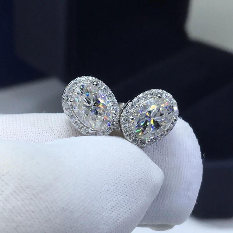Women's Coated Metal 1ct Oval Flower Statement Ear Hook Earrings - 1 Pair (2pcs) Ear Clips, Romantic Christmas Gift for Lover