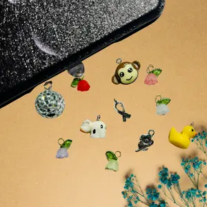 Dust Plug Charms | USB-C & Lightning Connectors | Accessory for E-Readers, Phones, Tablets