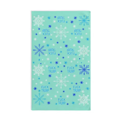Subtle Blue Snow Hand Towel Cotton Print