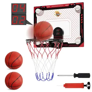 CYFIE 2-in-1 Mini Basketball Hoop & 3 Balls Set: Quick-Adjust Suction Cup Backboard with Scoreboard & Sound - Portable Silent Basketball for Pool, Door & Wall - Indoor/Outdoor Sports Toy Gift for Boys & Girls，oddler Basketball Toy, Poolside Basketball Set