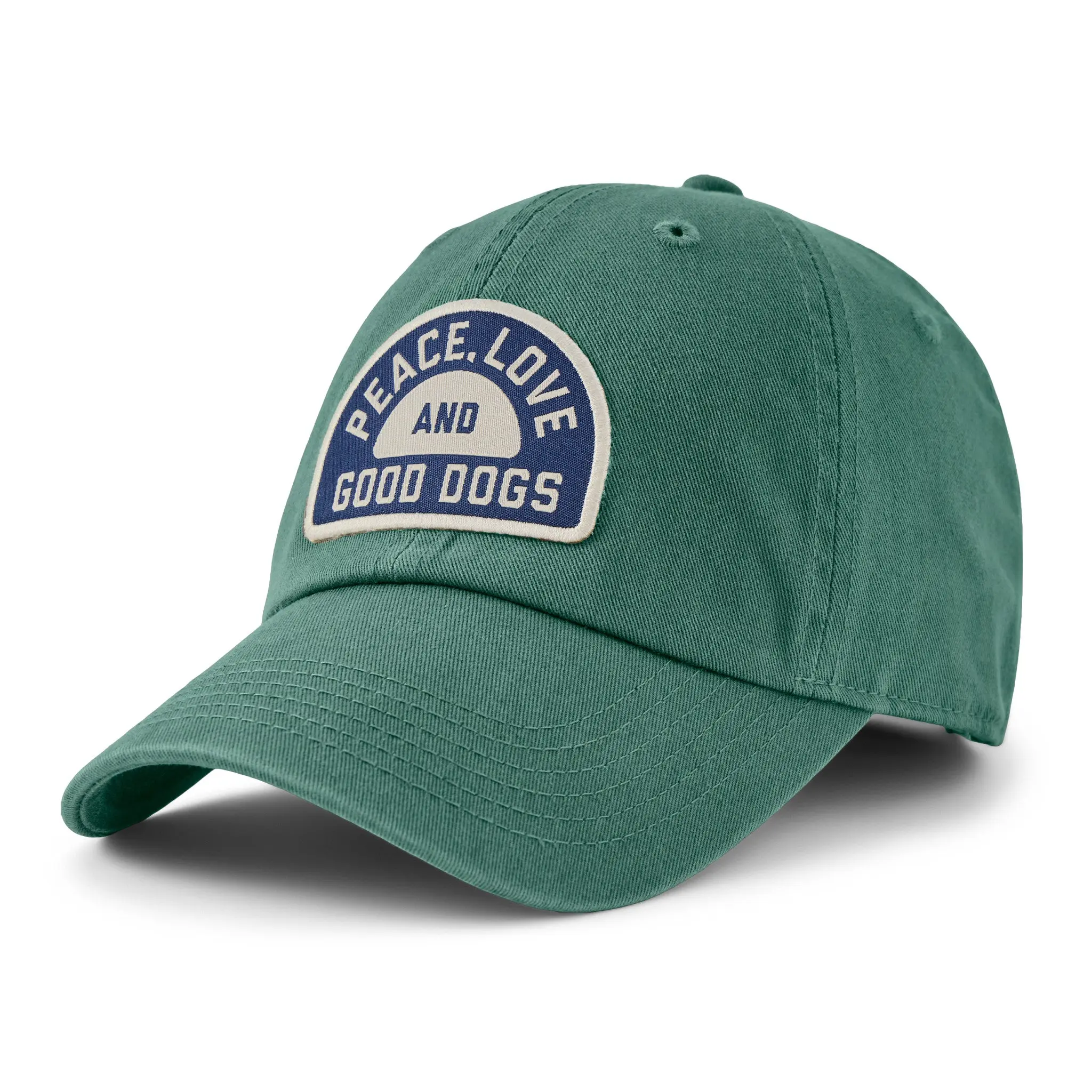 Adult Unisex Peace Love & Good Dogs Patch Chill Cap