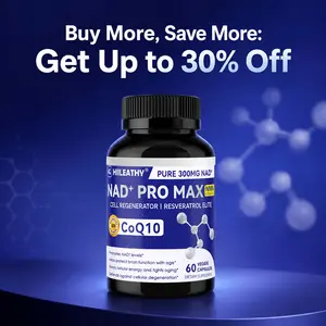 HIILEATHY NAD+ PRO MAX – Premium NAD+, CoQ10 & Resveratrol Blend | Anti-Aging, Breast & Hip Firming, Daily Vitality Supplement