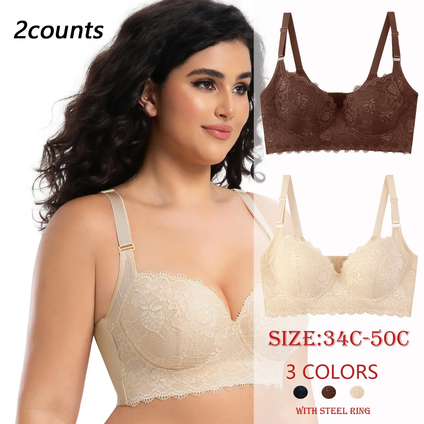 Large lace sexy lingerie, thin design, memory steel ring, gathered collection, accessory breast, anti sagging bra, deep V-bra underwire bra mom cozy bra fall sweet pushup lady lingerie brasier faja - TikTok Large lace sexy lingerie, thin design, memory steel ring, gathered collection, accessory breast, anti sagging bra, deep V-bra underwire bra mom cozy bra fall sweet pushup lady lingerie brasier faja - TikTok