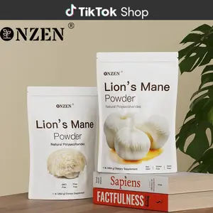 NZEN Organic Lions Mane Mushroom Supplement Powder 1LB - Natural Supplement for Healthcare and Dietary Use