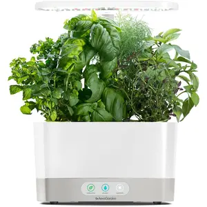 Aerogarden Harvest Indoor Garden Hydroponic System with LED Grow Light and Herb Kit, Holds up to 6 Pods, White AeroGarden