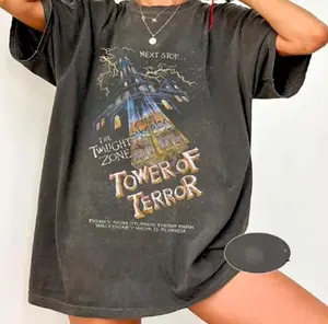 Adult & Youth Retro Tower Of Terror, Twilight Zone Shirt, Rides Shirt, Hollywood Studios Birthday Gift Tee Magical Castle Vacation Tees, Magic Kingdom Princess Gift