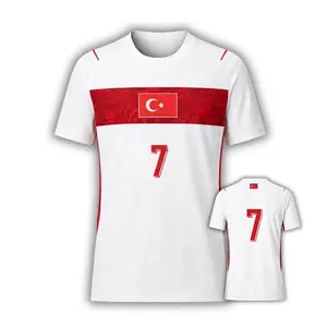 Turkiye Soccer Fan 3D T-Shirt Custom Name Number Football Jersey Red Tee