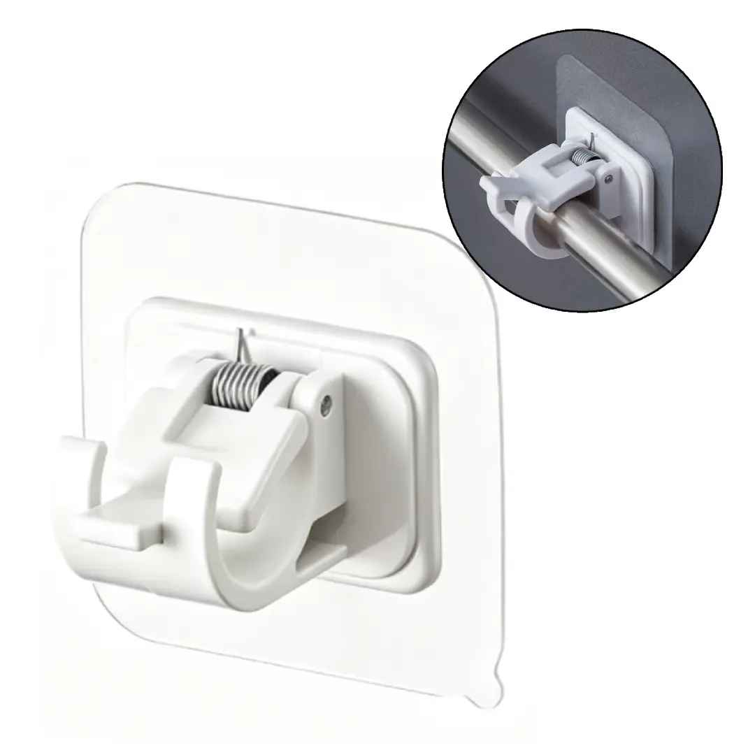 No Drill Self‑Adhesive Rod Holder, Waterproof Wall Mount Curtain & Shower Rod Bracket No Drill Self‑Adhesive Rod Holder, Waterproof Wall Mount Curtain & Shower Rod Bracket