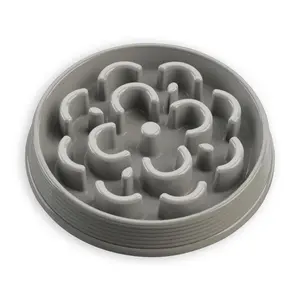 Tarhong  Slow Chow Medallion Medium Feeder - Grey Set of 2