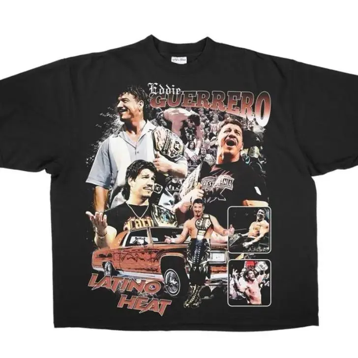 Eddie Guerrero Vintage T Shirt Menswear Stylish T-Shirt Top Graphic Shirt, Fashion Cotton, Full Colors, Full Sizes, For Men, For Women